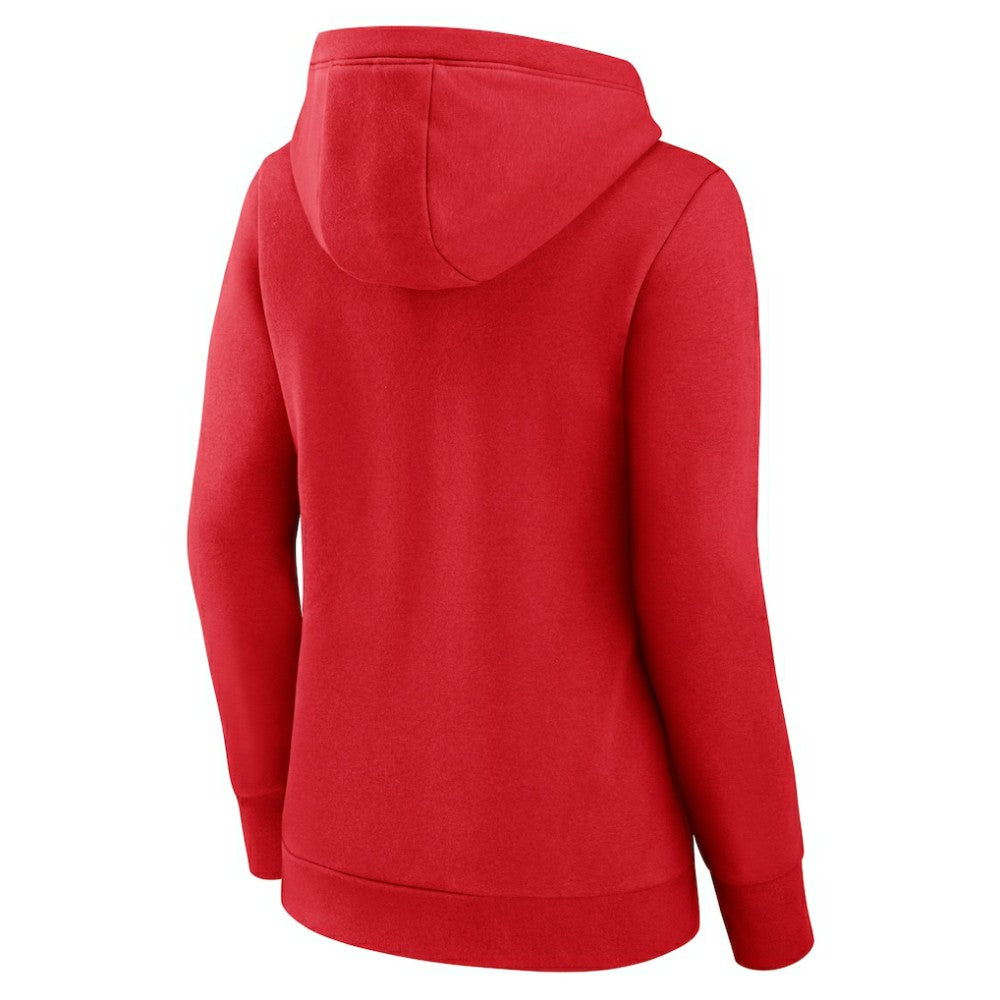 St. Louis Cardinals Fanatics Women's Simplicity Crossover V-Neck Pullover Hoodie - MLB