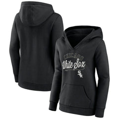 Chicago White Sox Fanatics Women's Simplicity Crossover V-Neck Pullover Hoodie - MLB