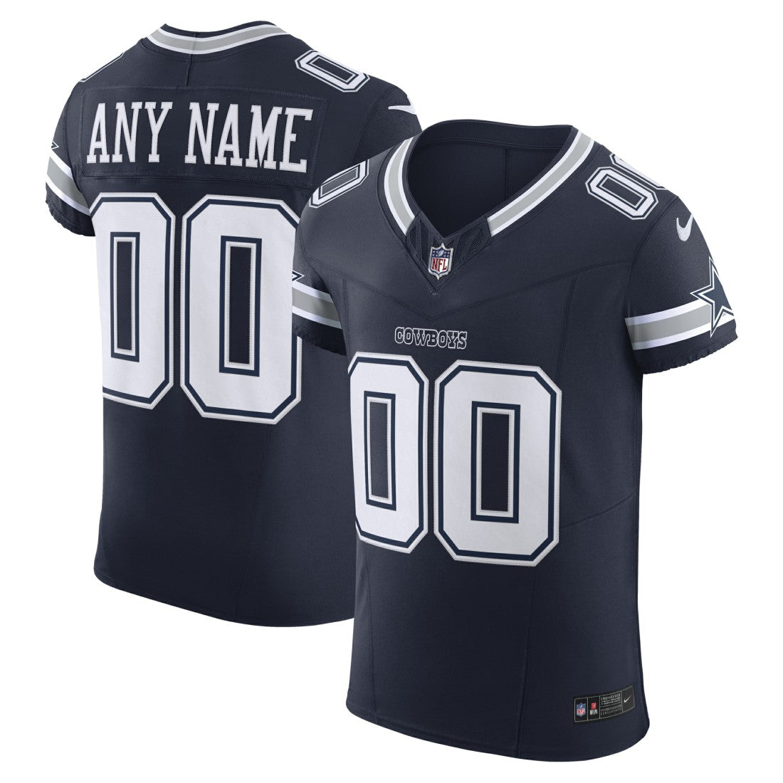 Dallas Cowboys Vapor F.U.S.E. Elite Custom Jersey Navy | Nike for Sale