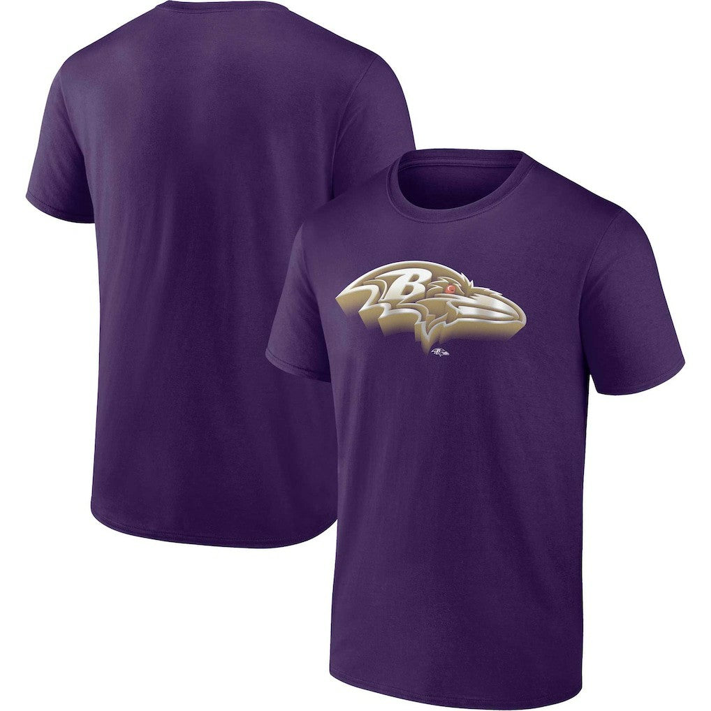 Baltimore Ravens Chrome Dimension T-Shirt Purple | Fanatics