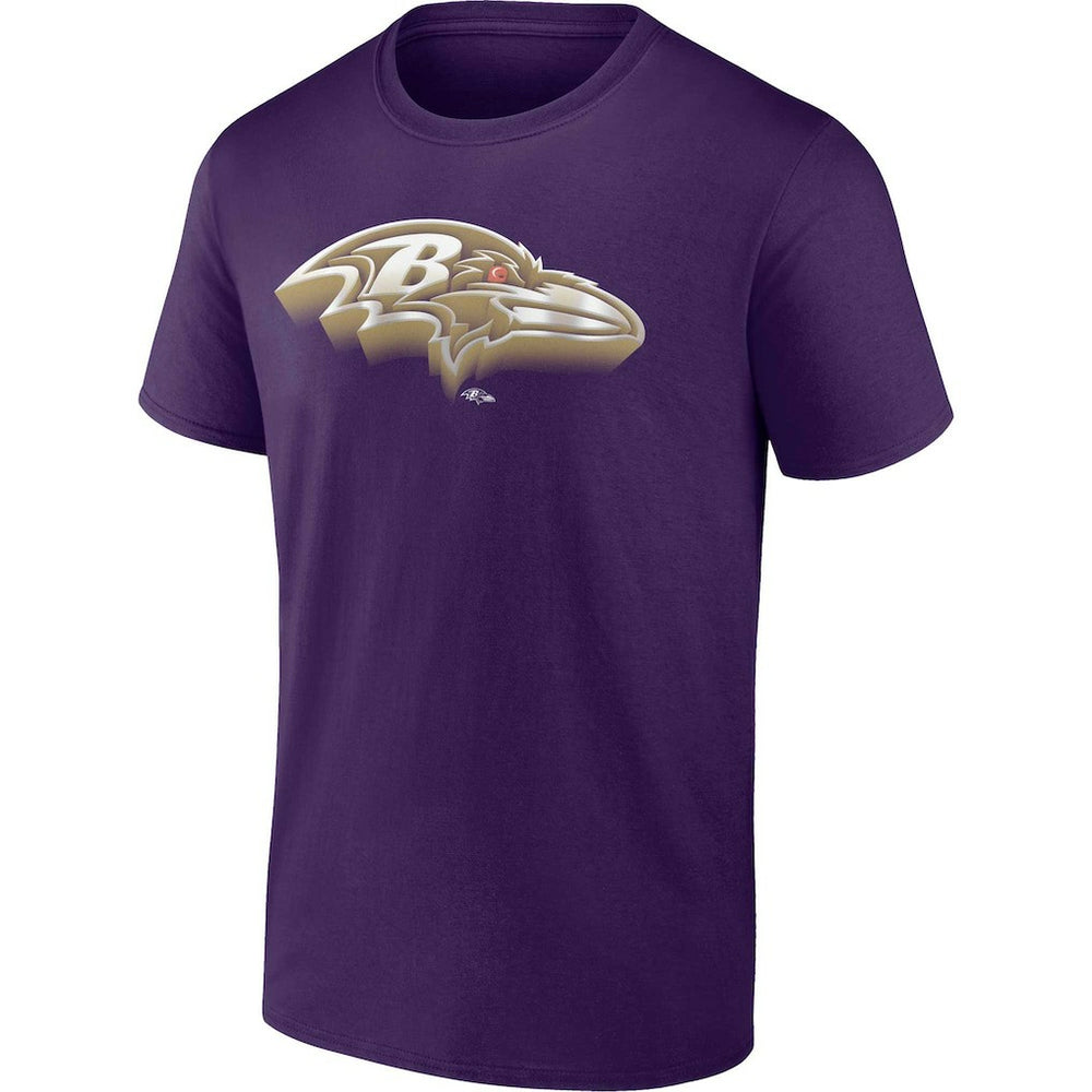 Baltimore Ravens Chrome Dimension T-Shirt Purple | Fanatics