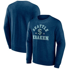 Seattle Kraken Fanatics Classic Arch Pullover Sweatshirt - Navy - NHL