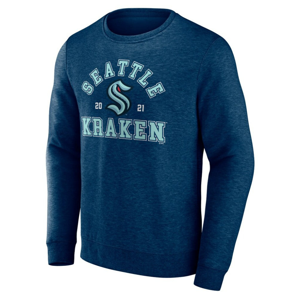 Seattle Kraken Fanatics Classic Arch Pullover Sweatshirt - Navy - NHL