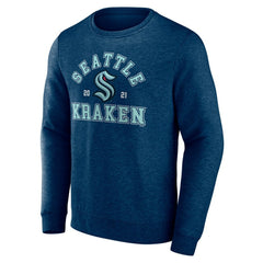 Seattle Kraken Fanatics Classic Arch Pullover Sweatshirt - Navy - NHL
