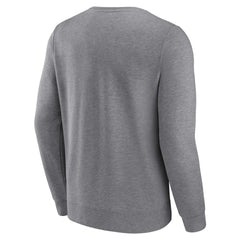 Atlanta Braves Heather Gray Fanatics Simplicity Pullover Sweatshirt Pullover - MLB