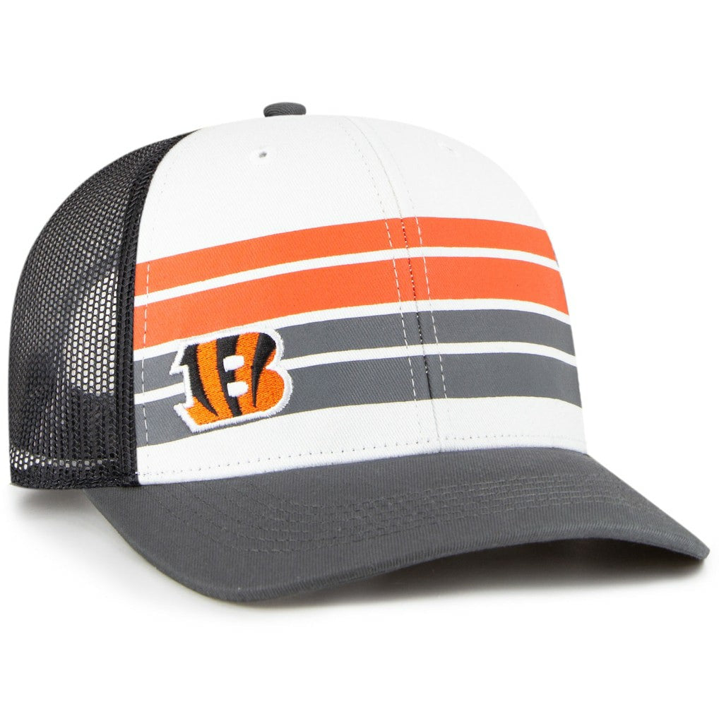 Cincinnati Bengals '47 Youth Cove Trucker Snapback Hat White/Charcoal | 47 brand