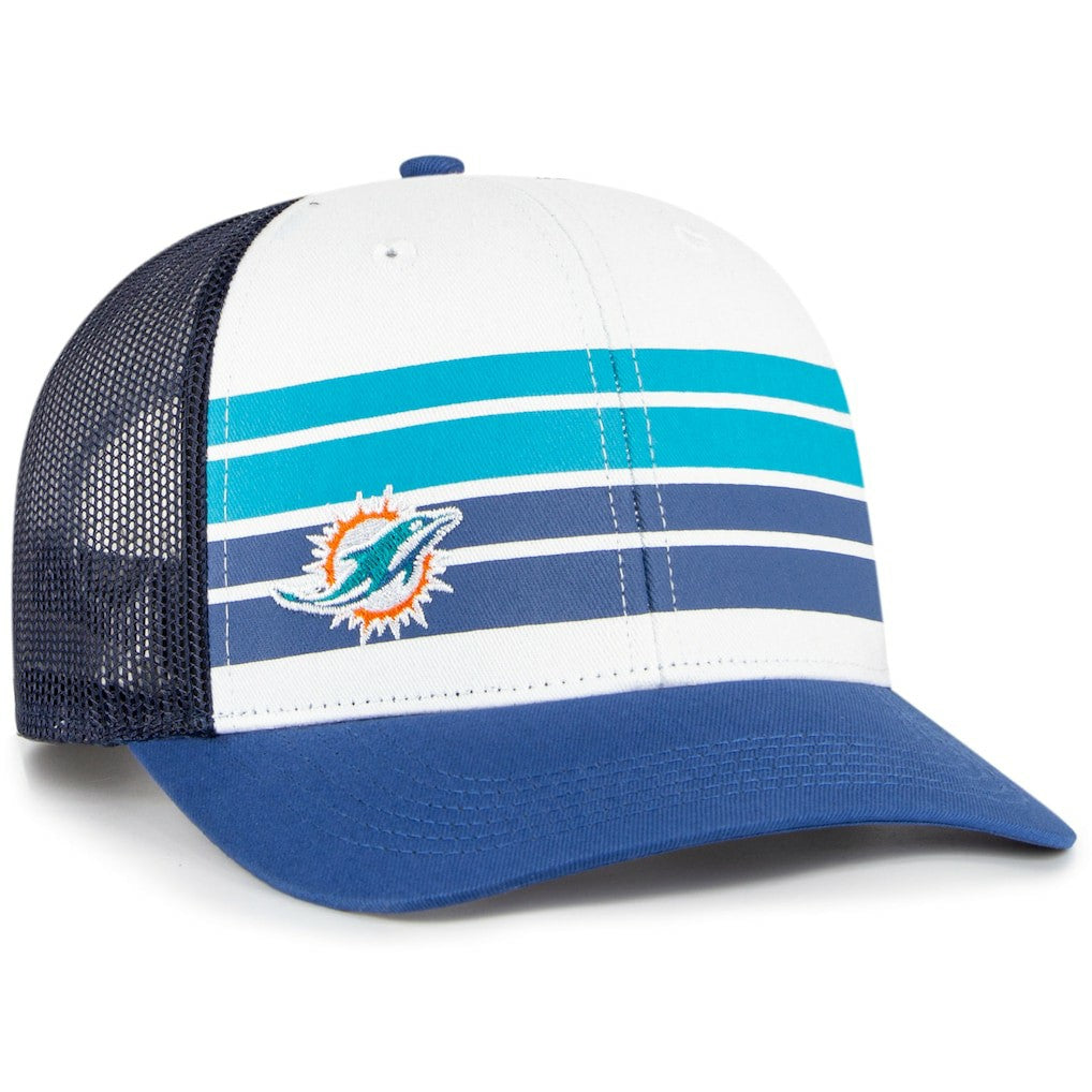 Miami Dolphins '47 Youth Cove Trucker Snapback Hat White/Blue | 47 brand