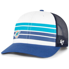 Miami Dolphins '47 Youth Cove Trucker Snapback Hat White/Blue | 47 brand