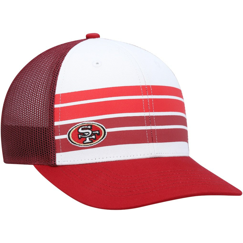 San Francisco 49ers '47 Youth Cove Trucker Snapback Hat White/Scarlet | 47 brand