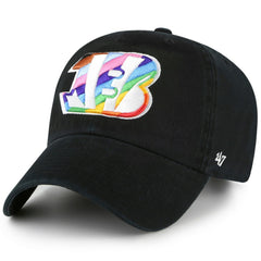 Cincinnati Bengals '47 Team Pride Clean Up Adjustable Hat Black | 47 brand