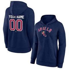 California Angels Women's Personalized Cooperstown Collection Winning Streak Pullover Hoodie - MLB