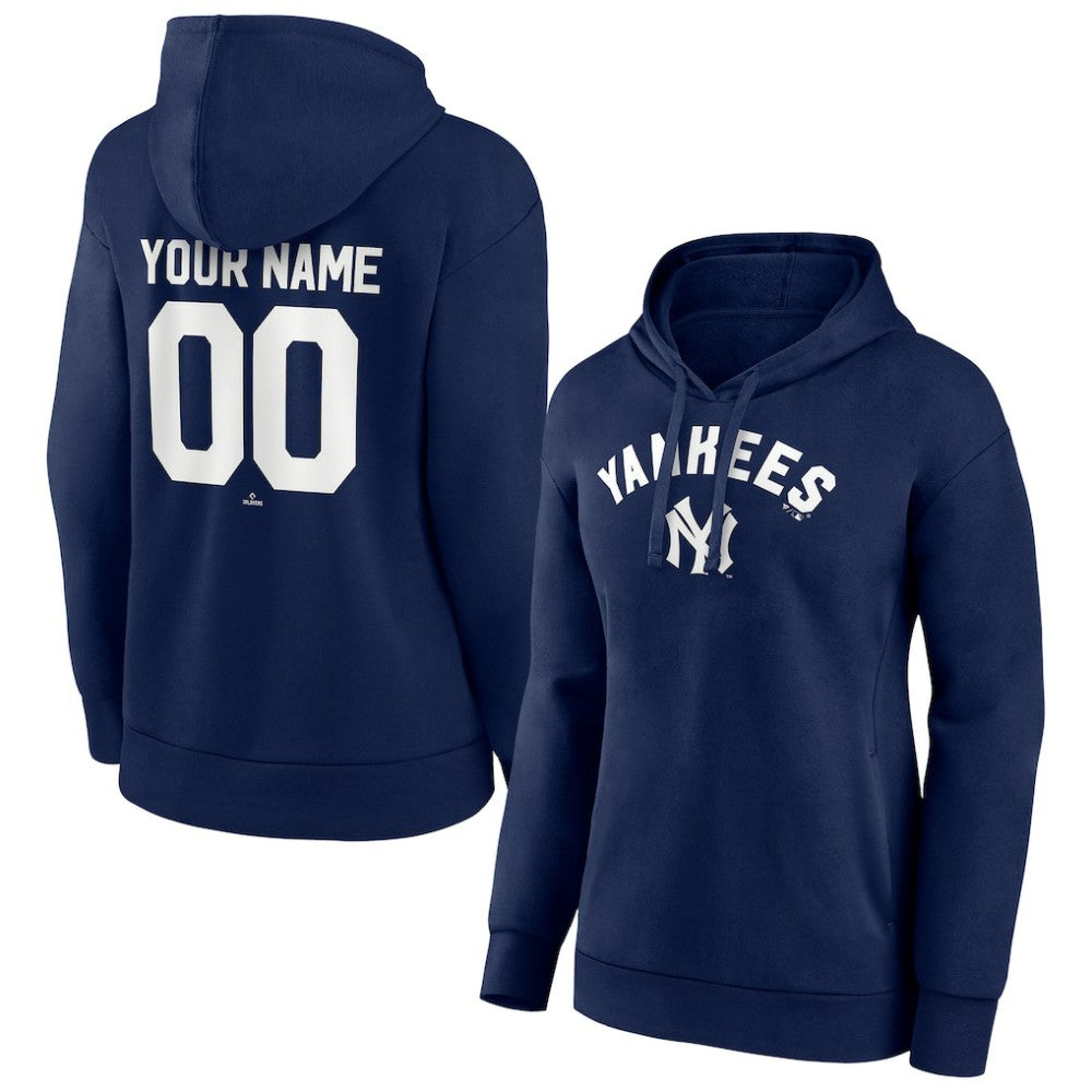 New York Yankees Women's Personalized Cooperstown Collection Winning Streak Pullover Hoodie - MLB