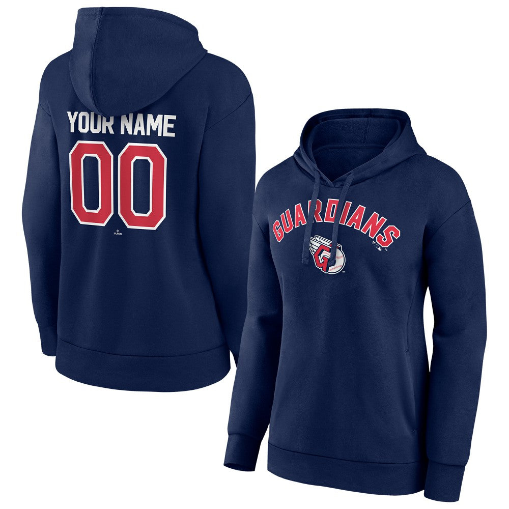 Cleveland Guardians Women's Personalized Team Winning Streak Pullover Hoodie - MLB