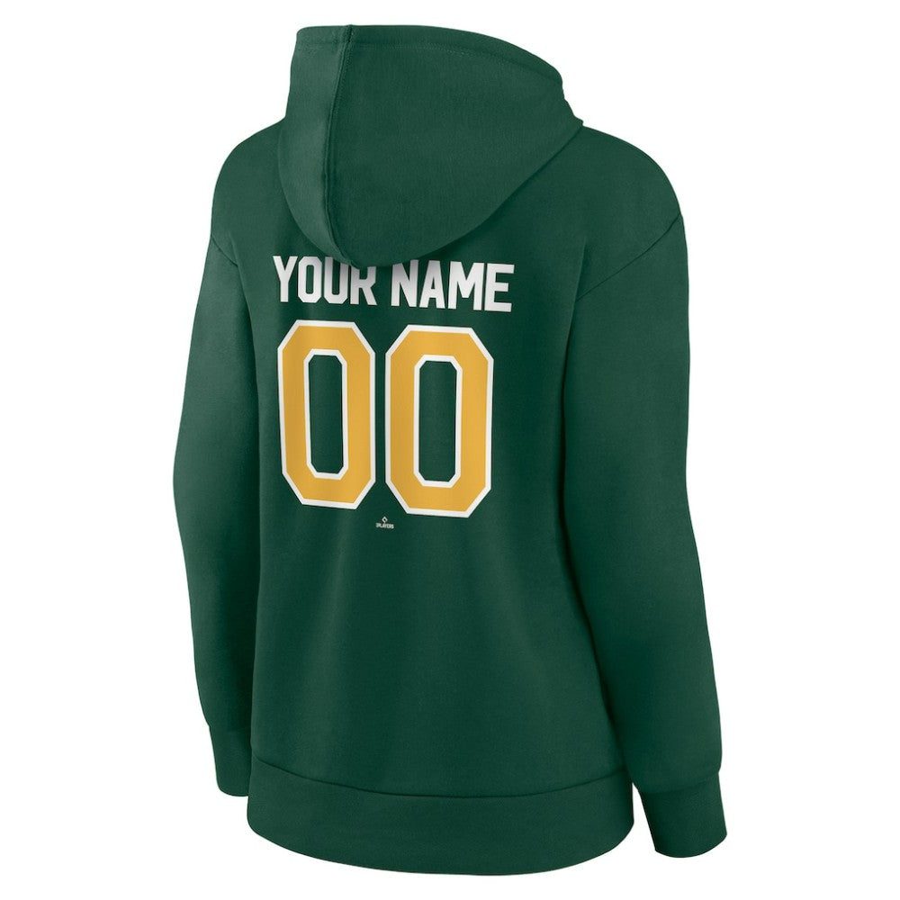 Athletics Women's Personalized Team Winning Streak Pullover Hoodie - MLB
