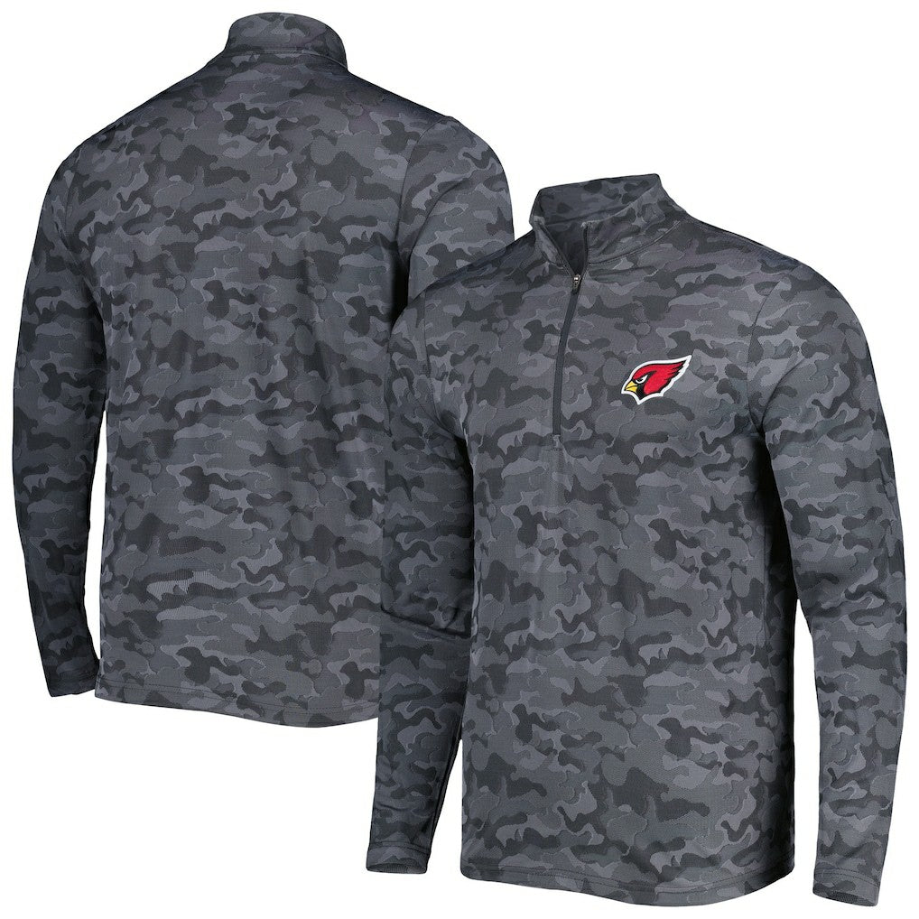 Arizona Cardinals Antigua Brigade Quarter-Zip Sweatshirt Black | NFL