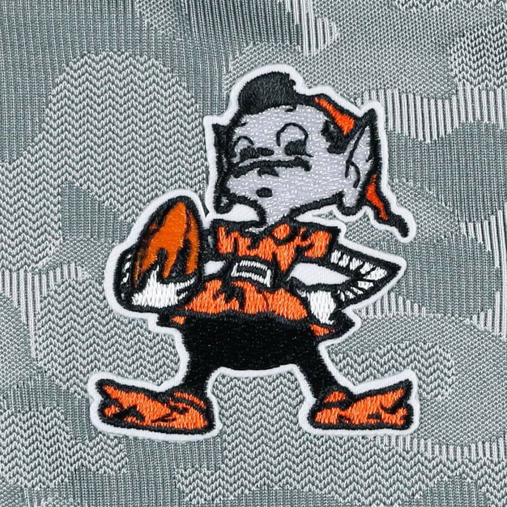Cleveland Browns Antigua Brigade Throwback Quarter-Zip Top Gray | NFL