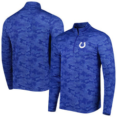 Indianapolis Colts Antigua Brigade Quarter-Zip Sweatshirt Royal | NFL