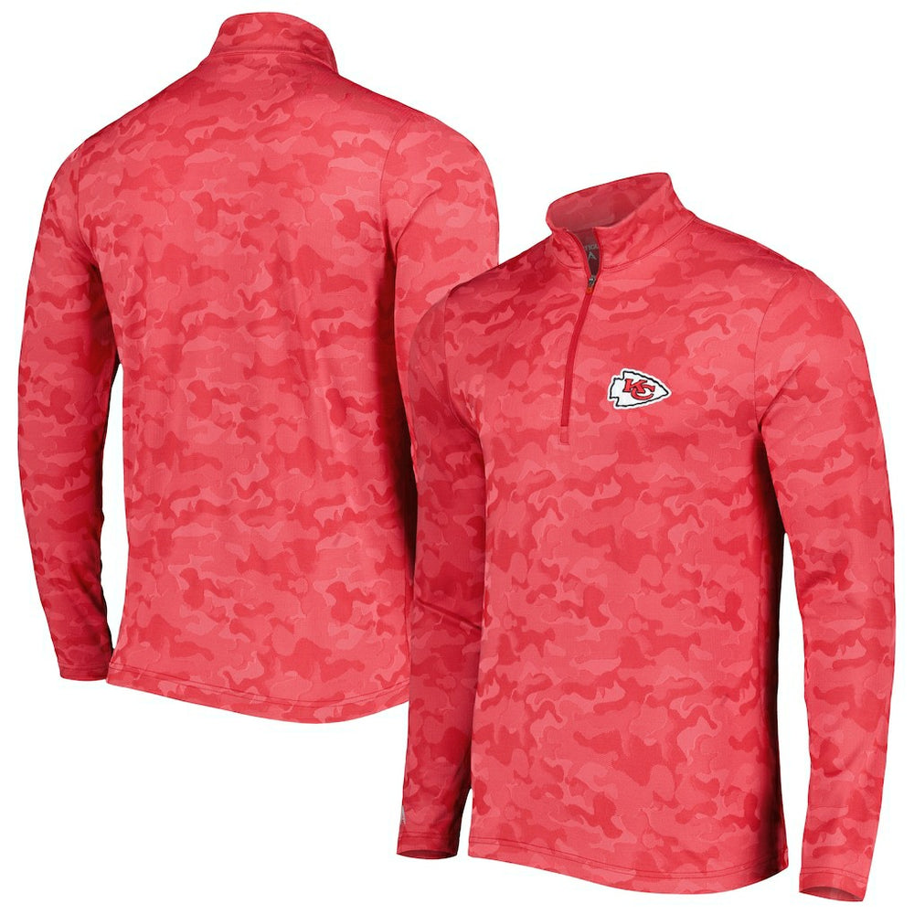 Kansas City Chiefs Antigua Brigade Quarter-Zip Sweatshirt Red | NFL