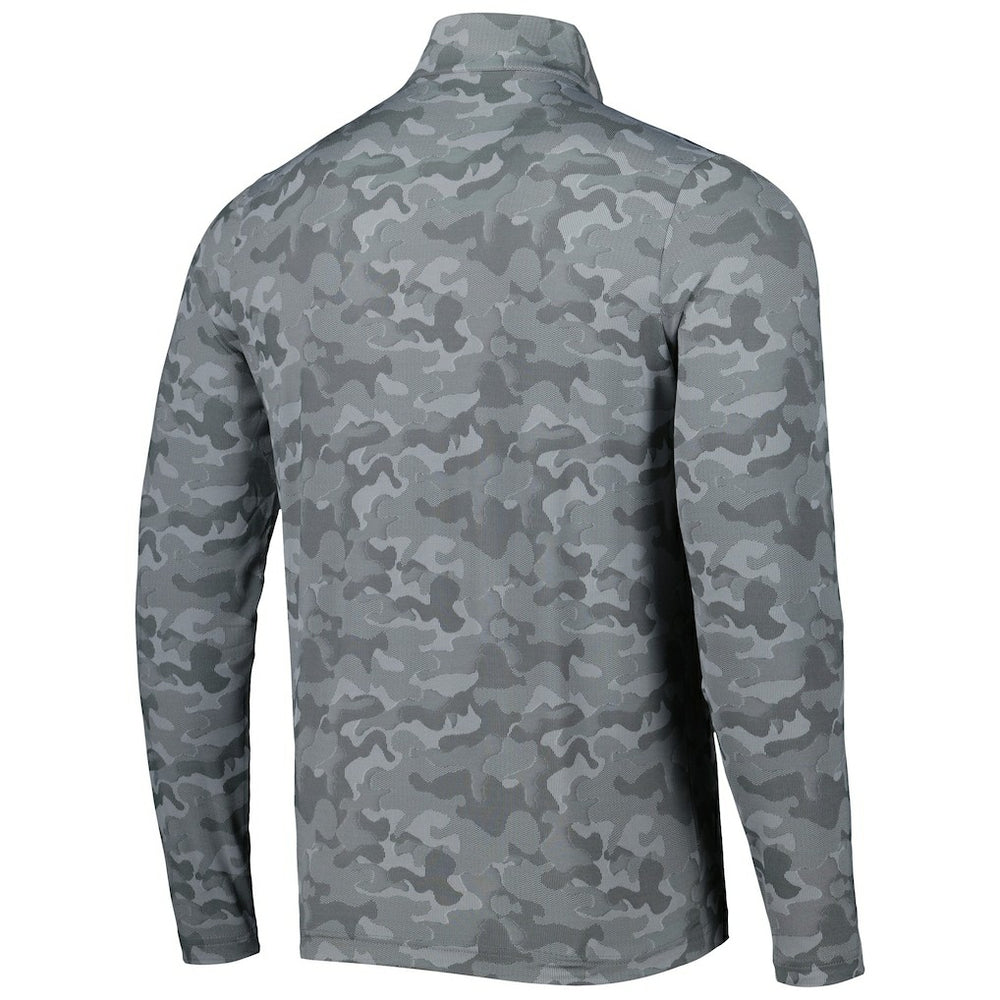 Miami Dolphins Antigua Brigade Throwback Quarter-Zip Top Gray | NFL