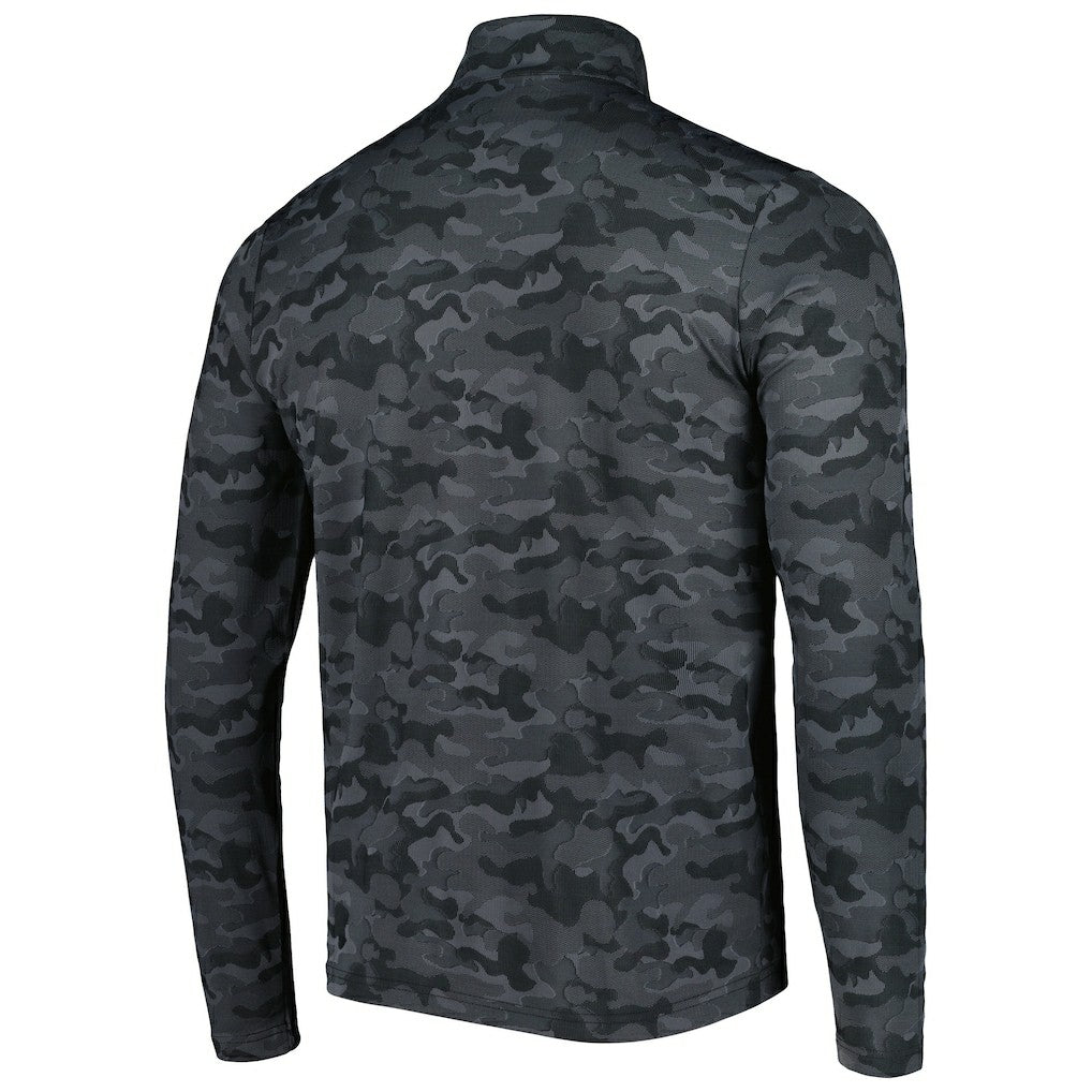 New Orleans Saints Antigua Brigade Quarter-Zip Sweatshirt Black | NFL