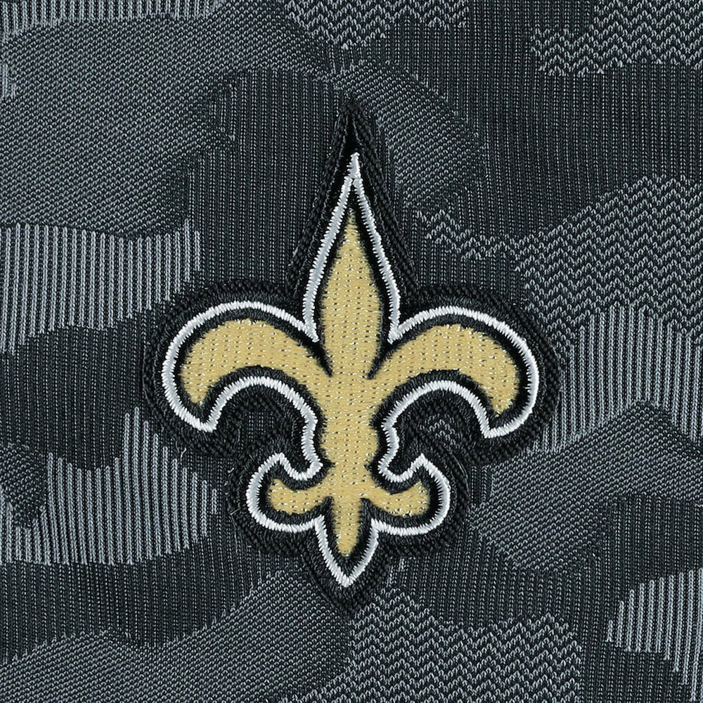 New Orleans Saints Antigua Brigade Quarter-Zip Sweatshirt Black | NFL