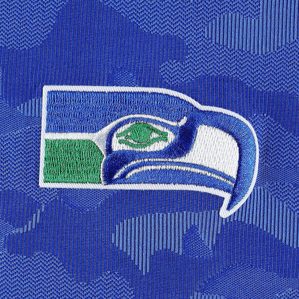Seattle Seahawks Antigua Brigade Throwback Quarter-Zip Top Royal | NFL