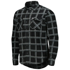 Las Vegas Raiders Antigua Industry Flannel Button-Up Shirt Jacket Black | NFL