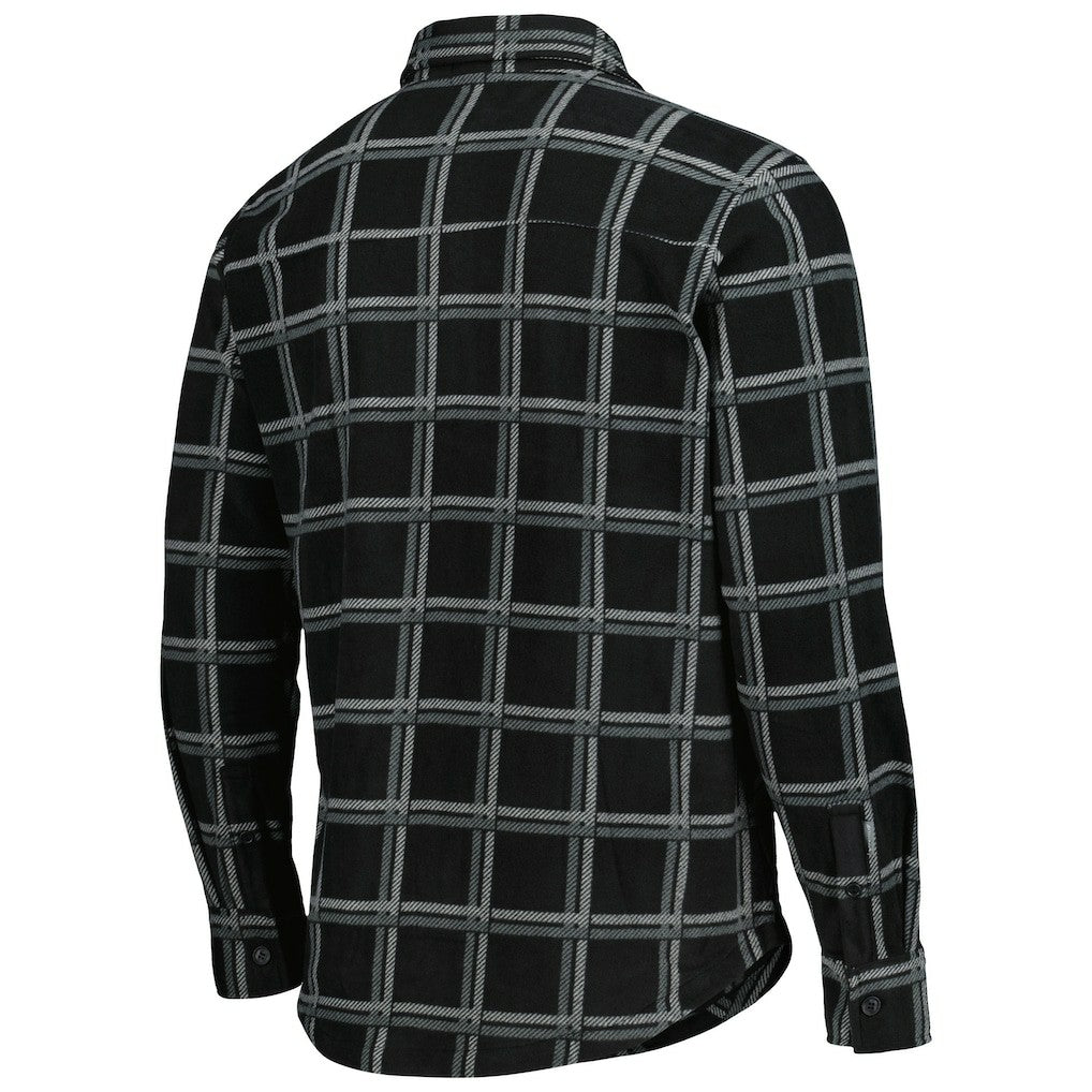 Las Vegas Raiders Antigua Industry Flannel Button-Up Shirt Jacket Black | NFL