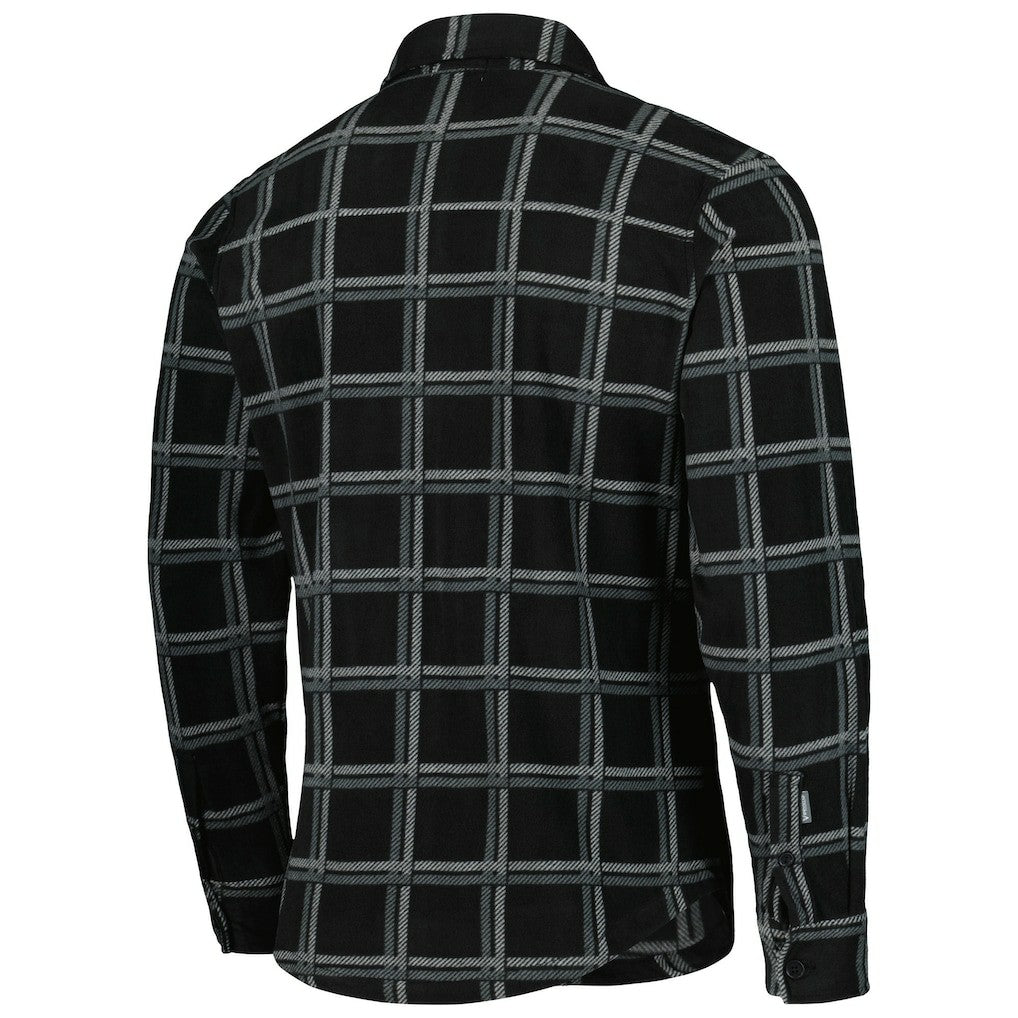 Pittsburgh Steelers Antigua Industry Flannel Button-Up Shirt Jacket Black | NFL