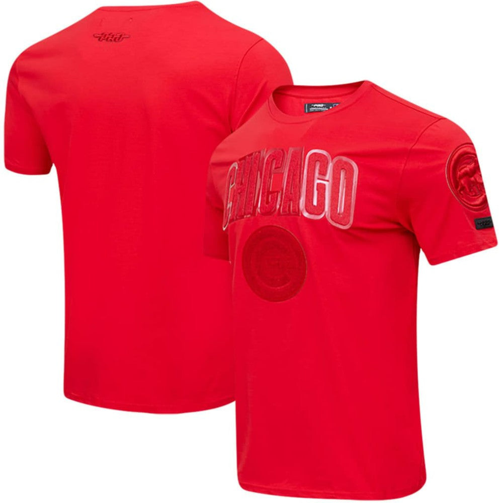 Chicago Cubs Pro Standard Classic Triple Red T-Shirt T-shirts - MLB