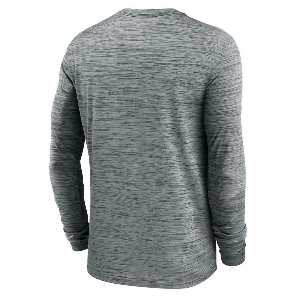 Cleveland Browns Sideline Team Velocity Performance Long Sleeve T-Shirt Heather Gray | Nike for Sale