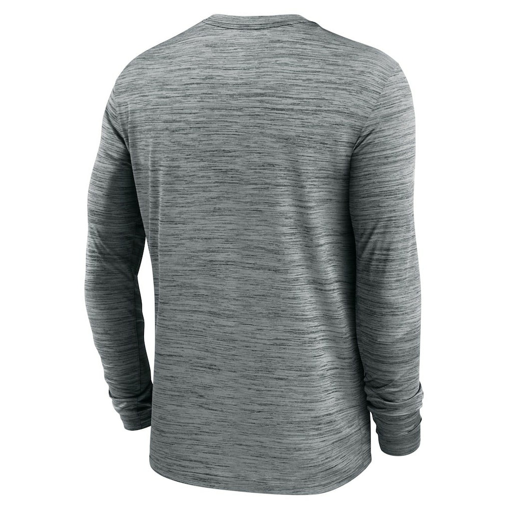 Cleveland Browns Sideline Team Velocity Performance Long Sleeve T-Shirt Heather Gray | Nike for Sale