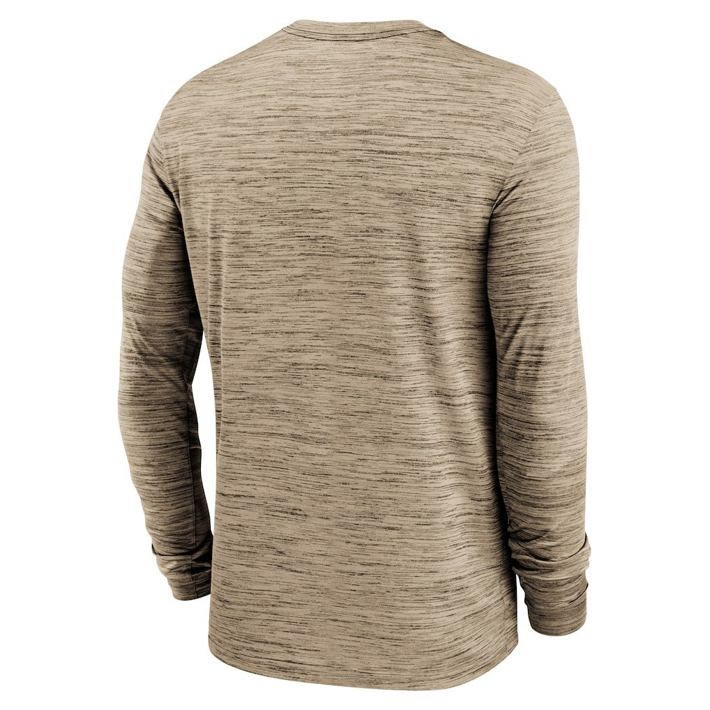 Cleveland Browns Sideline Team Velocity Performance Long Sleeve T-Shirt Brown | Nike for Sale