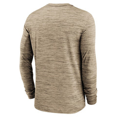 Cleveland Browns Sideline Team Velocity Performance Long Sleeve T-Shirt Brown | Nike for Sale