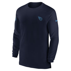 Tennessee Titans Sideline Coach Performance Long Sleeve T-Shirt Navy | Nike for Sale
