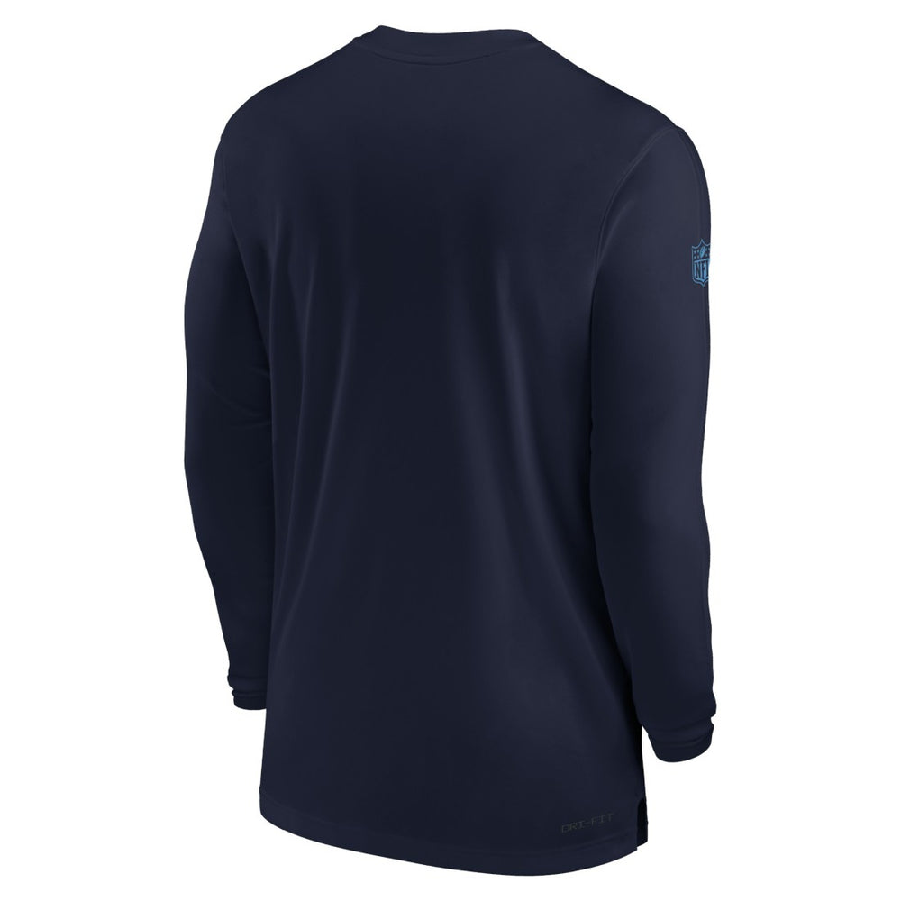 Tennessee Titans Sideline Coach Performance Long Sleeve T-Shirt Navy | Nike for Sale