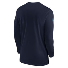 Tennessee Titans Sideline Coach Performance Long Sleeve T-Shirt Navy | Nike for Sale