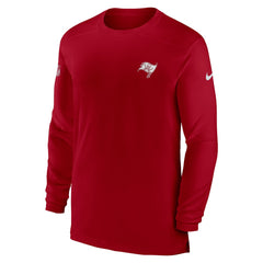 Tampa Bay Buccaneers Sideline Coach Performance Long Sleeve T-Shirt Red | Nike for Sale
