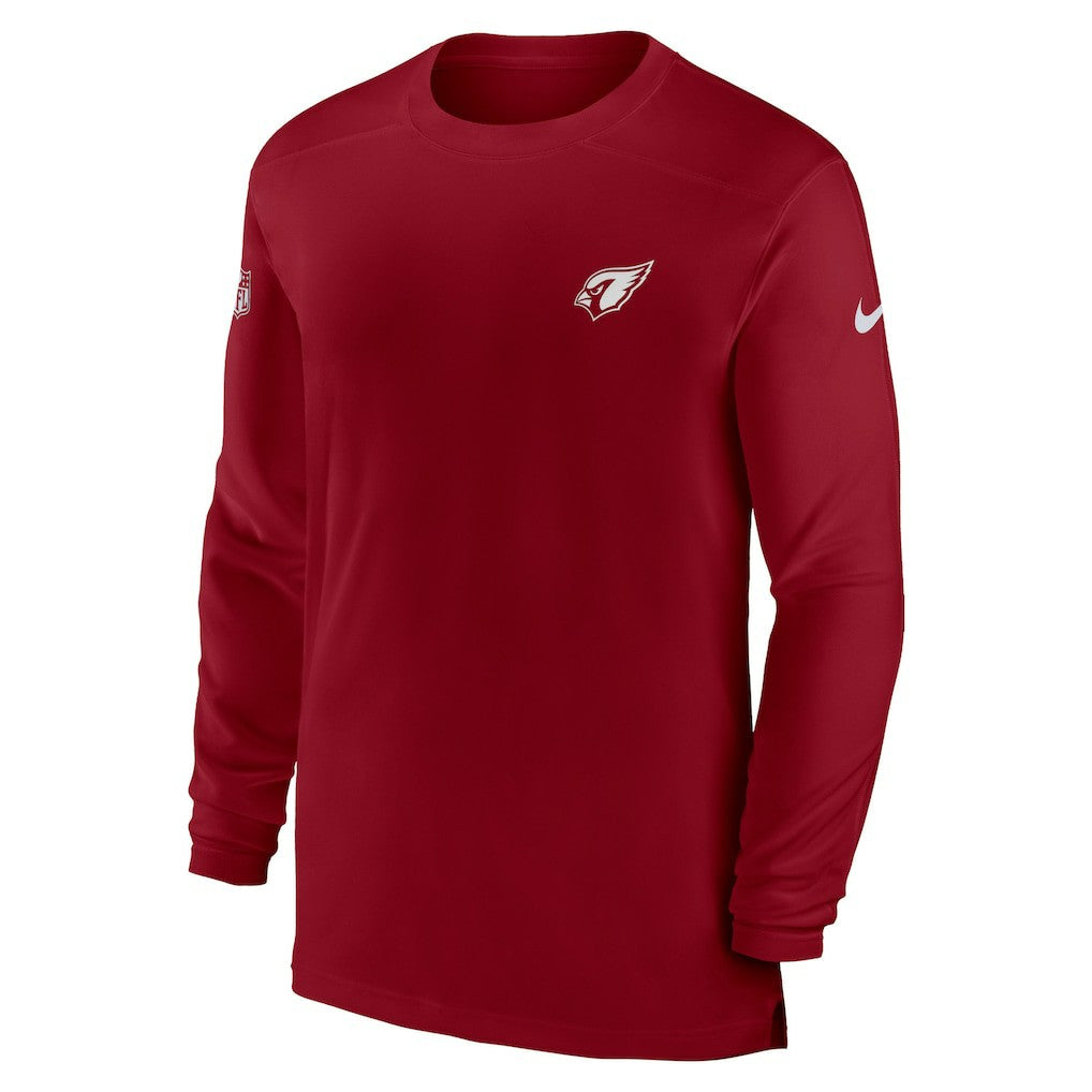 Arizona Cardinals Sideline Coach Performance Long Sleeve T-Shirt Cardinal | Nike for Sale