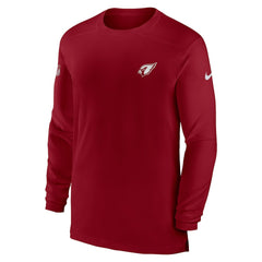 Arizona Cardinals Sideline Coach Performance Long Sleeve T-Shirt Cardinal | Nike for Sale