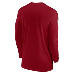 Arizona Cardinals Sideline Coach Performance Long Sleeve T-Shirt Cardinal | Nike for Sale