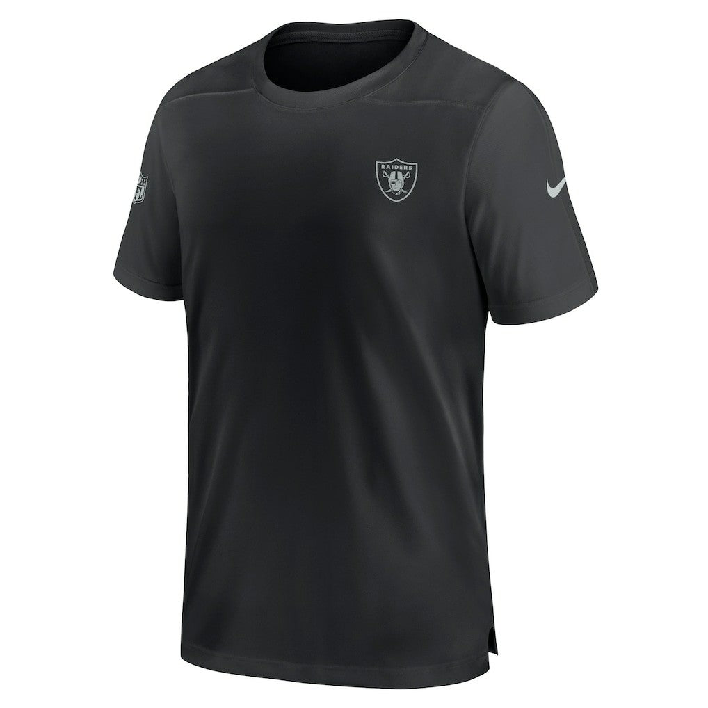 Las Vegas Raiders Sideline Coach Performance T-Shirt Black | Nike for Sale