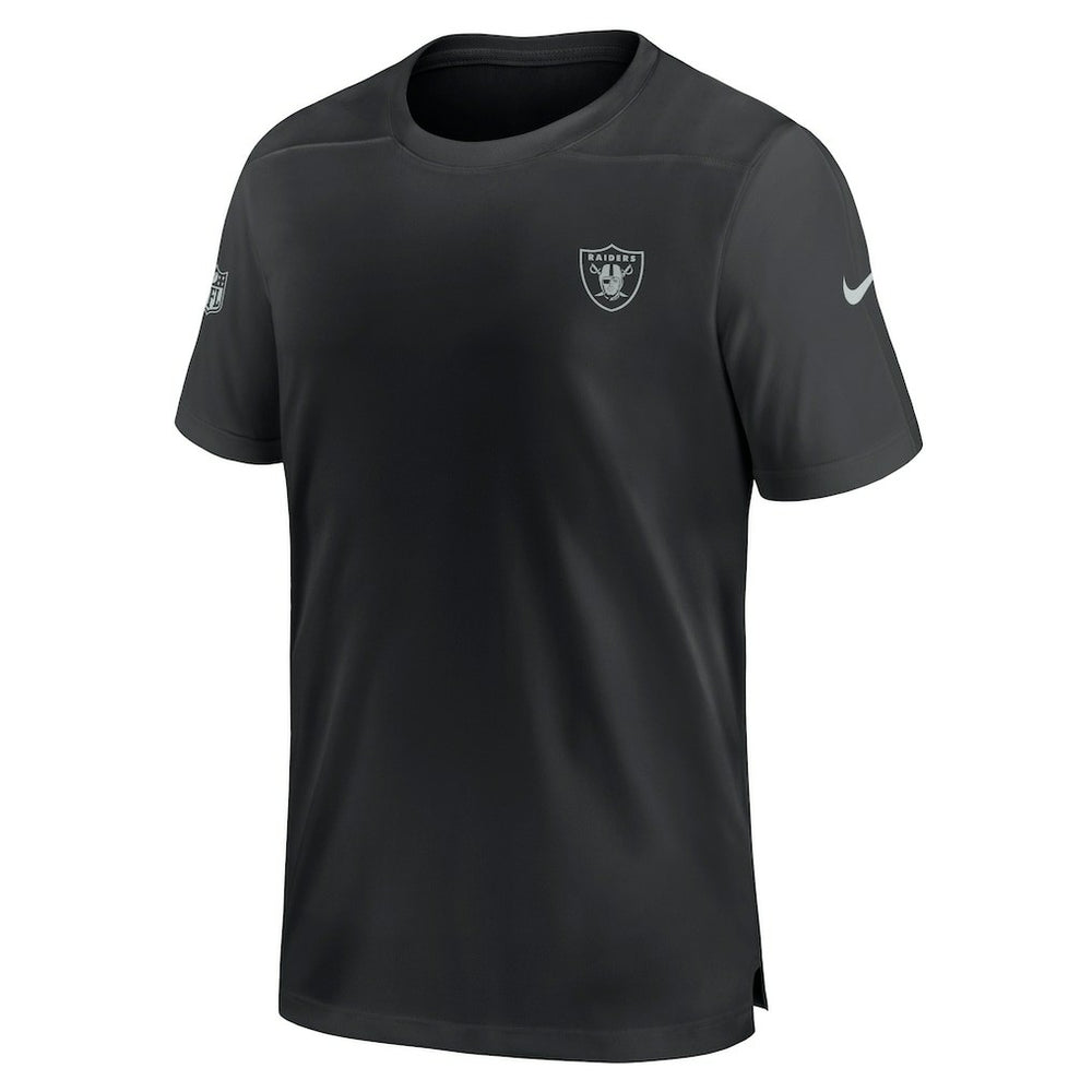 Las Vegas Raiders Sideline Coach Performance T-Shirt Black | Nike for Sale