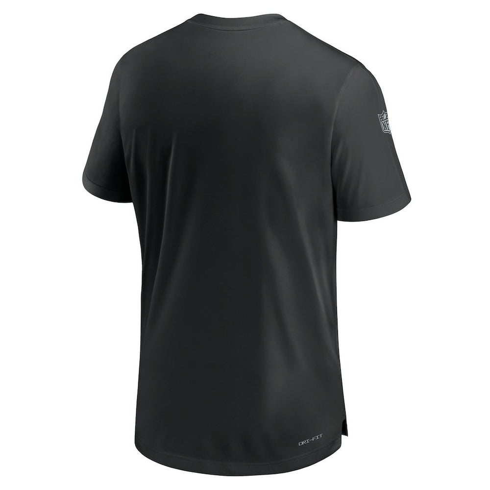 Las Vegas Raiders Sideline Coach Performance T-Shirt Black | Nike for Sale