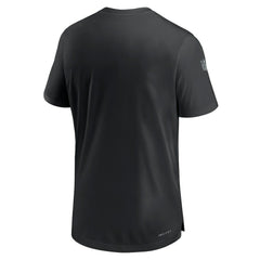 Las Vegas Raiders Sideline Coach Performance T-Shirt Black | Nike for Sale