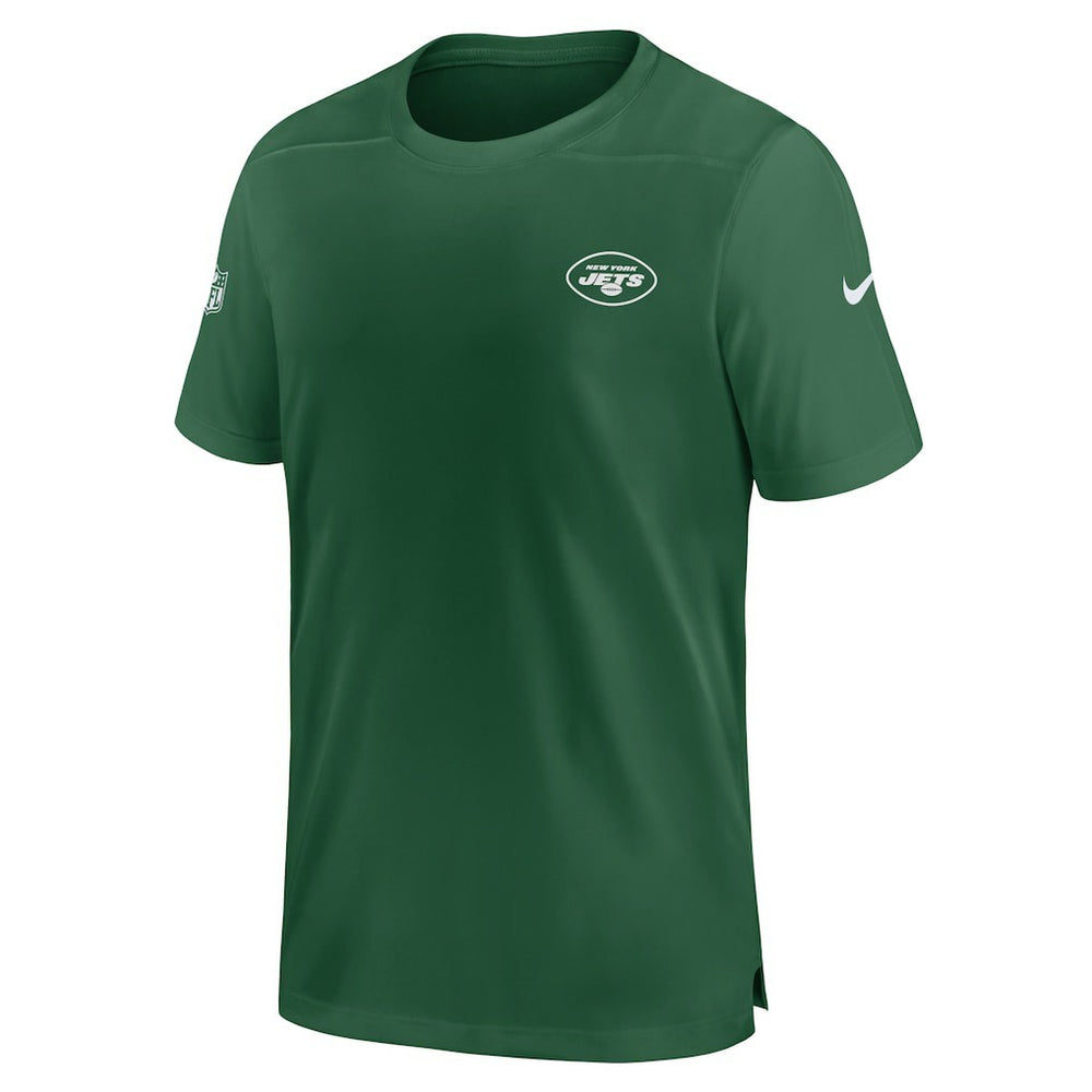 New York Jets Sideline Coach Performance T-Shirt Green | Nike for Sale