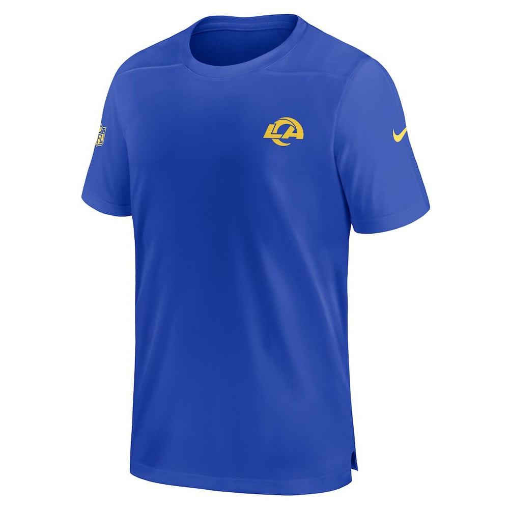 Los Angeles Rams Sideline Coach Performance T-Shirt Royal | Nike for Sale