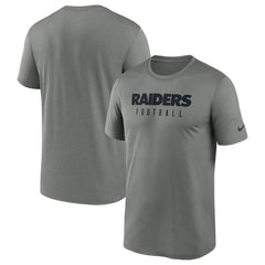 Las Vegas Raiders Sideline Legend Performance T-Shirt Heather Gray | Nike for Sale