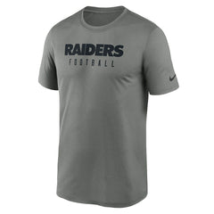 Las Vegas Raiders Sideline Legend Performance T-Shirt Heather Gray | Nike for Sale