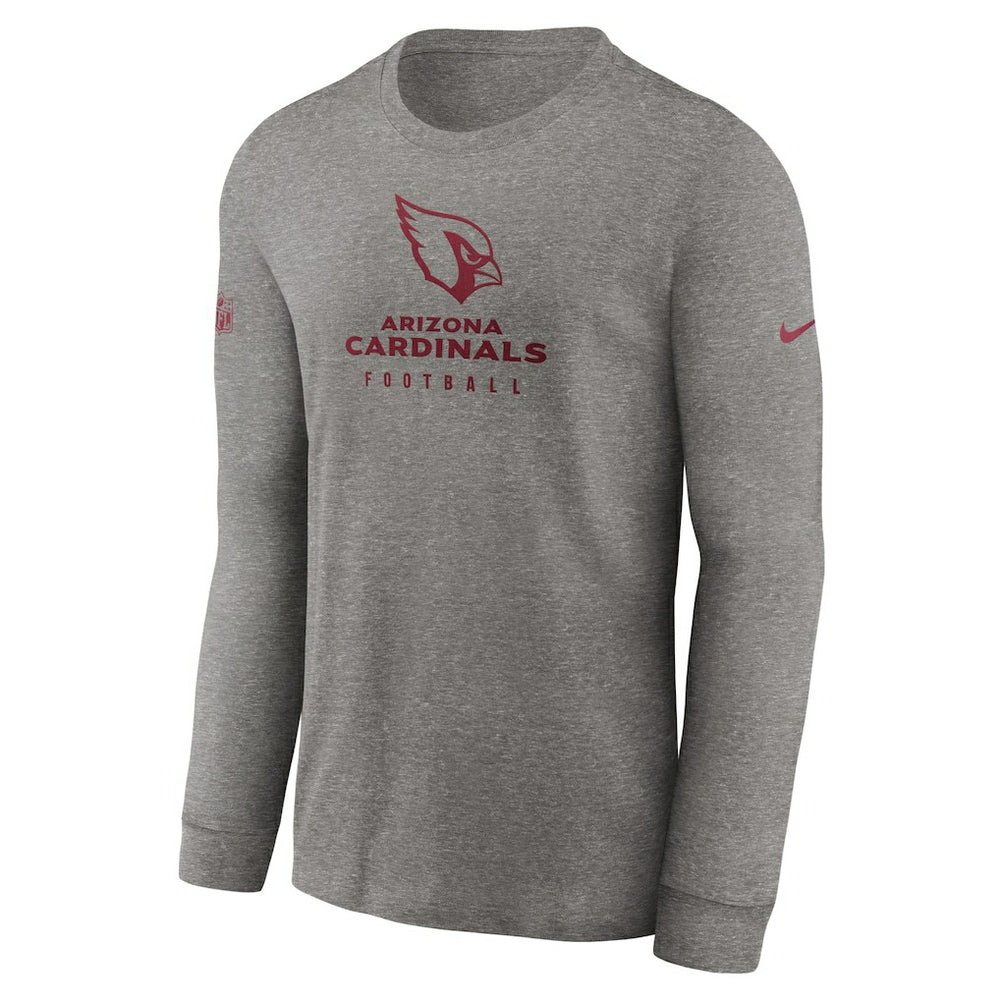 Arizona Cardinals Sideline Performance Long Sleeve T-Shirt Heather Gray | Nike for Sale